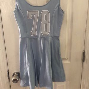 H&M Blue Skater Dress size 6